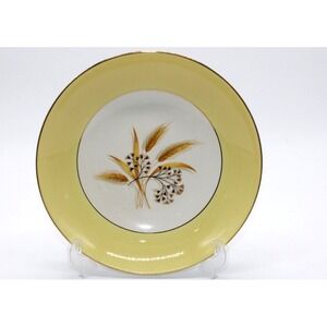 Century Service Autumn Gold Wheat Coupe Soup Bowl (1950s into 1960) 8.25"